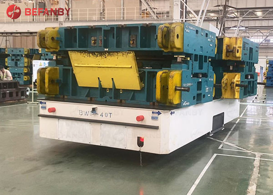 40 Tons Mold Transfer Trackless Electric Platform Cart