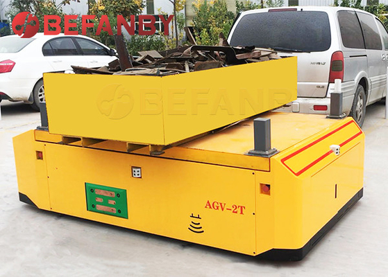 10 Ton AGV Automatic Guided Vehicle Wheel Drive Battery Cart For Auto Industry