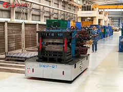 Elektrische 12 Ton van de Vormoverdracht de Kar, Ongebaand het Overhandigen Karretje Op batterijen