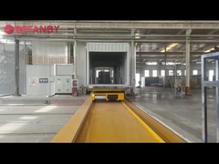 Over lange tafelgrootte elektrische overbrengkarretje, 20T batterij aangedreven spooroverbrengkarretje