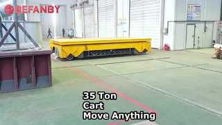 35 ton transferwagen op kruisbaanbediend, professionele transportwagen met batterijlift