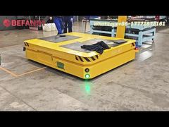 Trackless transfertrolley met 6 ton capaciteit, professioneel automatisch geleid voertuig op batterij