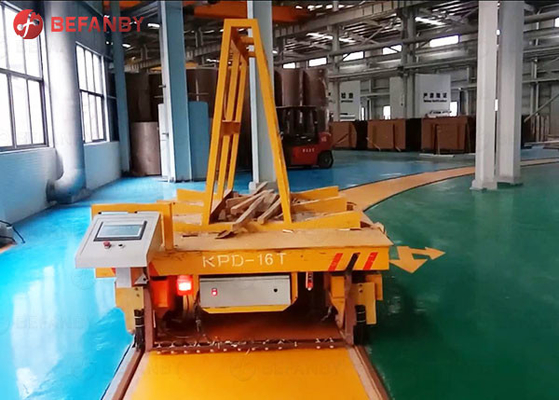Remote Q235 20m/Min 15 Ton Marble Rail Transfer Cart
