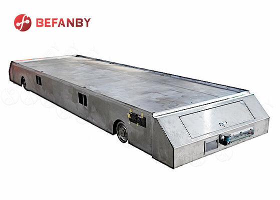 Custom Extended Size Sliding Contact Line Powered Rail Transfer Cart With 1-100T Load Capacity