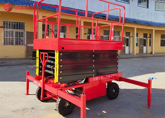 4 - 18m Hand Push Hydraulic Scissor Lift Table