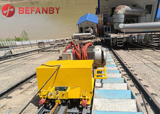 Professional Used In Ports With Slopes Electrical Rail Transfer Cart