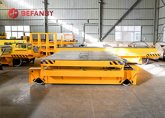 2.5 Ton Battery Powered Transfer Vehicle with Scissor Lift Mechanism for Factory Material Handling