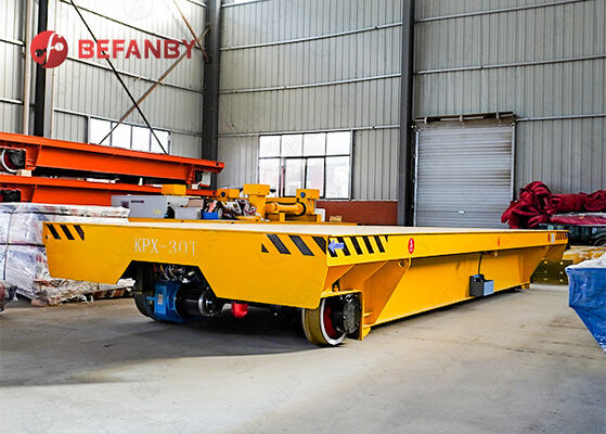 30T-batterijrailvervoerkar voor materiaalverwerkingsfabriek