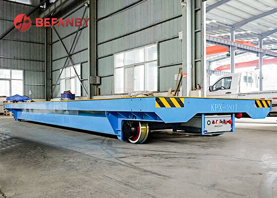 20 ton batterij spoor transfer trolley met op maat gemaakte wielen
