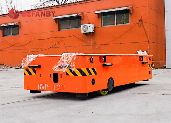 12 Ton Battery Powered Trackless Transfer Cart with Wireless Remote Control for Industrial Material Handling
