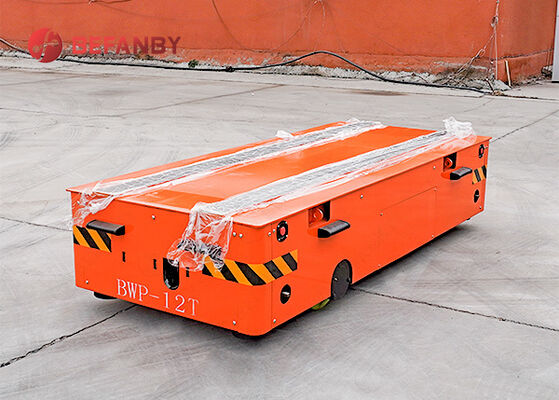 12 Ton Batterij-aangedreven Spoorloze Transferwagen met Draadloze Afstandsbediening voor Industriële Materiaalhandling