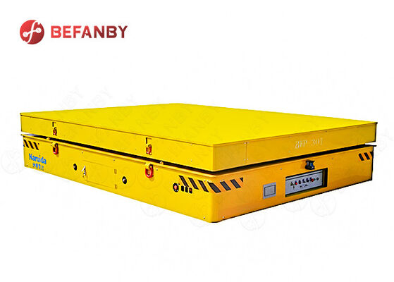 Easy Operation 30 Tonne Q235 Battery Powered Trackless Transfer Cart For Mold Factory