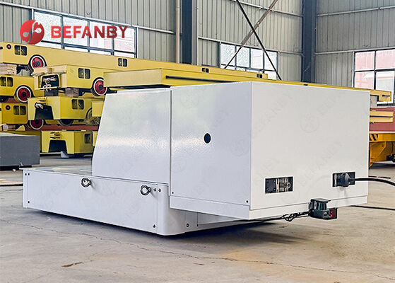 Aanpasbare tafelfunctie Rail Transfer Cart Met Kabel Reel Power