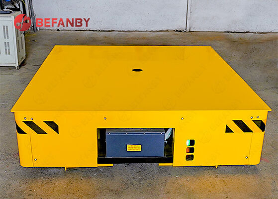 Goed kwalitatief spoorbatterijtransfer trolley met 4 assen