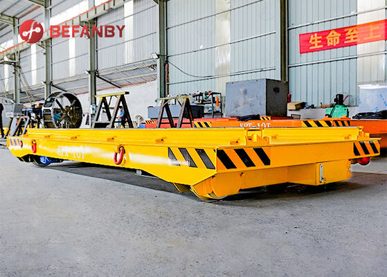Capacity 10T Rail Transfer Cart With Chain Convey