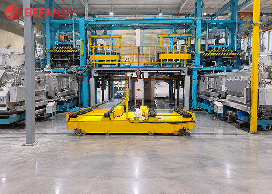 70T laadvermogen Batterij aangedreven overbrengingswagen met rollend transportsystem voor fabrieksvervoer