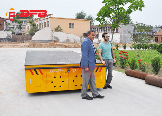 Elektrisch Transfer Cart Company de Scheepswerfmateriaal van het materiële Behandelingskarretje 100t